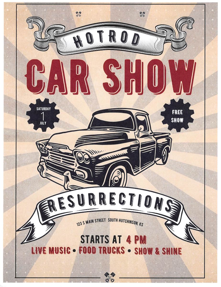 Hot Rod Resurrections Car Show Flyer