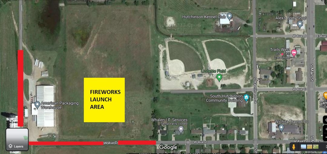 Fireworks Launch Area