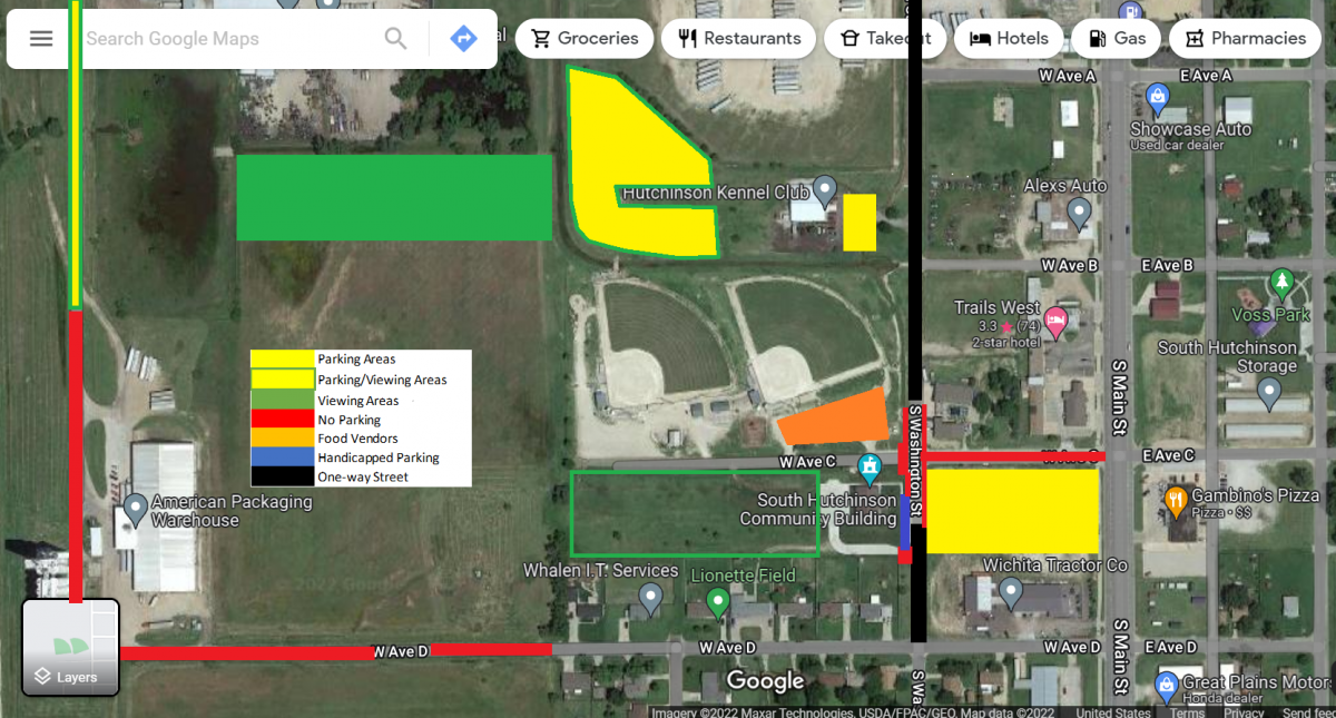 map for fireworks show